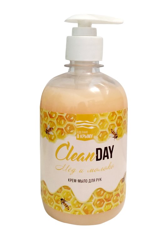 Мыло жидкое "CleanDay" Мед и молоко 460мл в Крыму