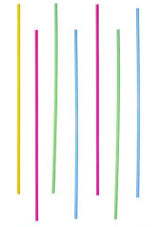 Трубочки Мохито 3 x 265мм Цветная 1000шт