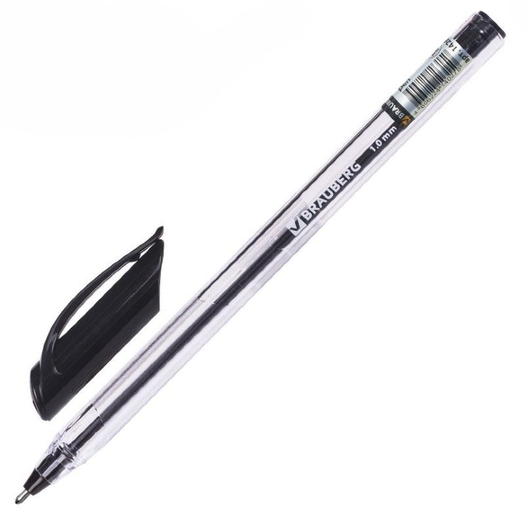 Ручка шариковая масляная BRAUBERG Extra Glide, трехгранная, узел 1мм, линия 0,5мм, черная в Крыму