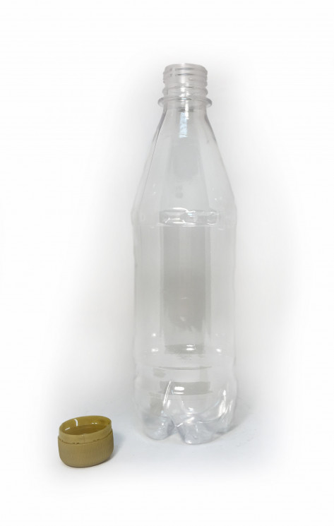 Бутылка ПЭТ 0,5 л прозрачная в Крыму