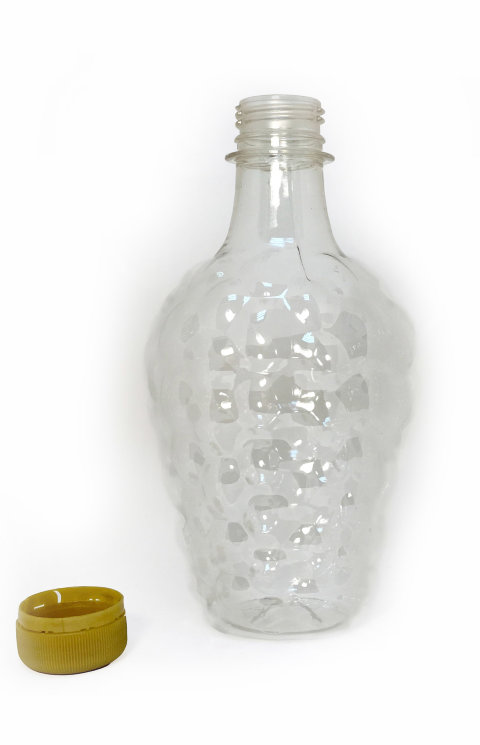 Бутылка ПЭТ 1 л Гроздь прозрачная в Крыму