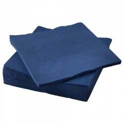 Салфетки 33х33 2-слоя банкетная 150 листов Синяя (4)