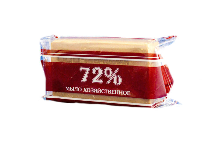 Мыло хозяйственное 72% в индивидуальной упаковке 200 грамм   в Крыму