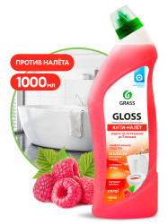 Чистящее средство гель для  ванны и туалета GRASS "Gloss coral" 1л 125548 (8)