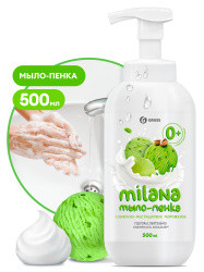 Мыло-пенка жидкое GRASS "Milana сливочно-фисташковое мороженое" (500 мл) (12) 125421