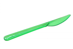 Нож 180мм зелёный Кристалл ПС  50 шт/уп