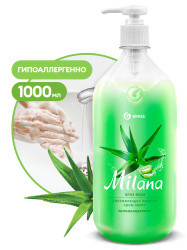 Крем-мыло жидкое увлажн. GRASS "Milana алоэ вера"(1000мл) (6) 126601