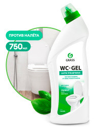 Средство кислотное для чистки сантехники GRASS "WC- Gel" 750мл 219175 (12)